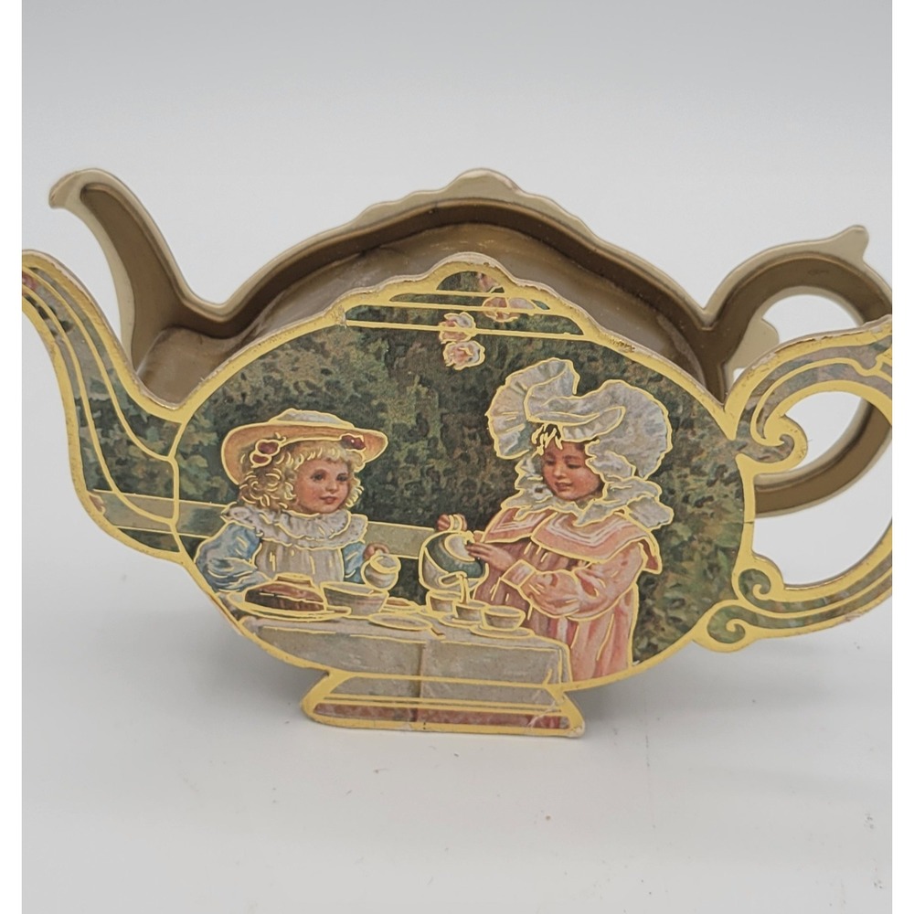 Vintage 1983 B. Shackman & Co Tea Set Container Miniature Tea Toy Set Incomplete